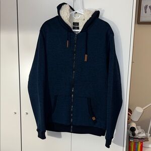 Buffalo David Bitton Navy Blue Hoodie Jacket